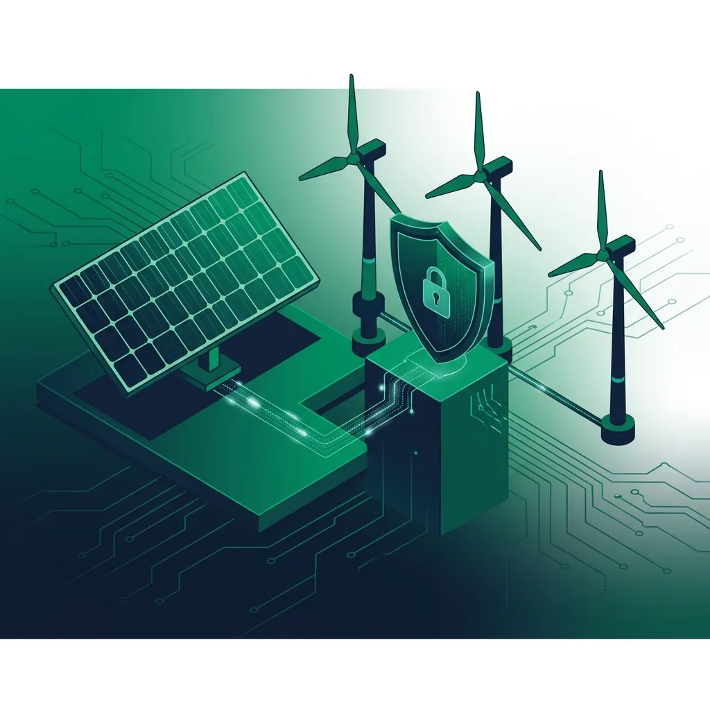 Secure digital infrastructure protecting renewable energy data systems