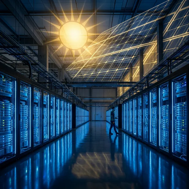 High-tech data centre connection model