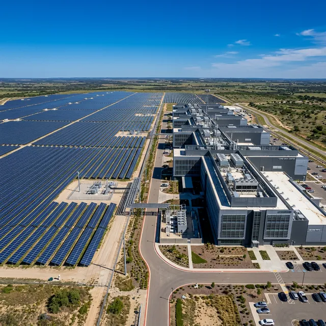 Direct energy supply model between solar field and data centre facility