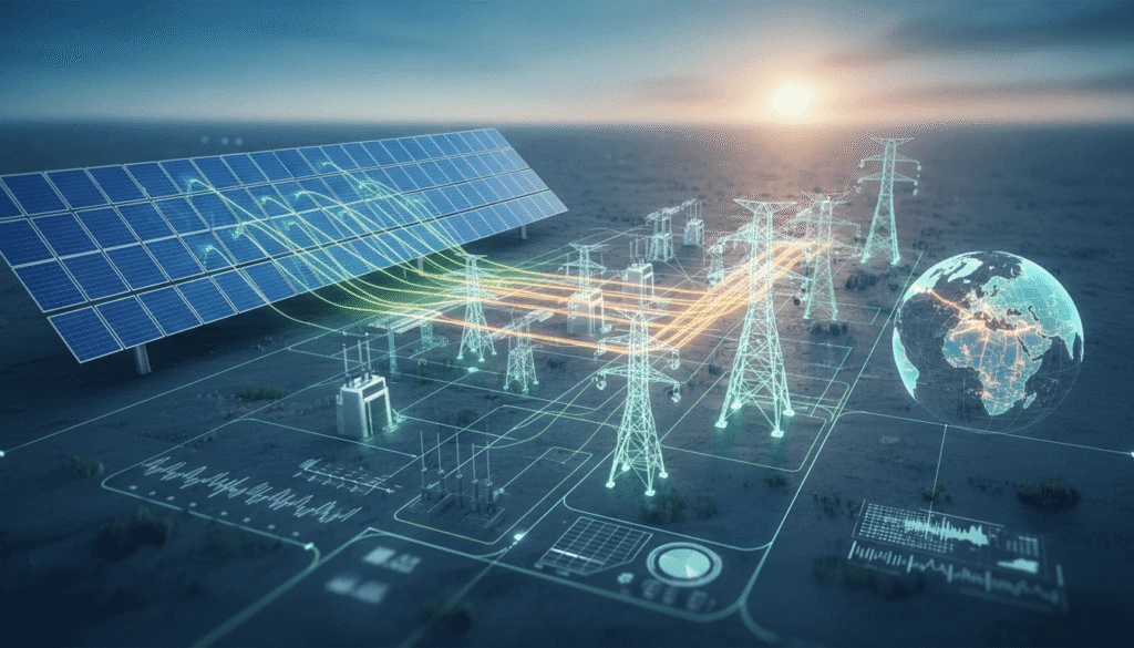 High-voltage substation and grid integration infrastructure