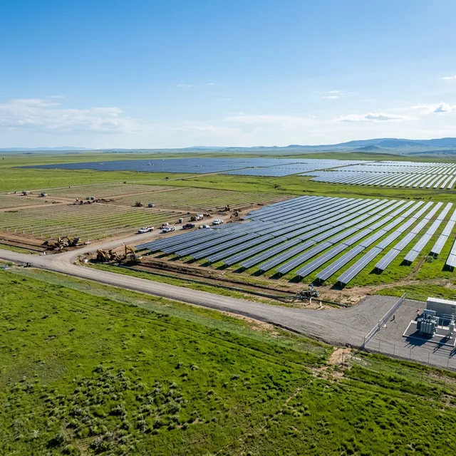 Flat, consolidated land parcel prepared for solar development